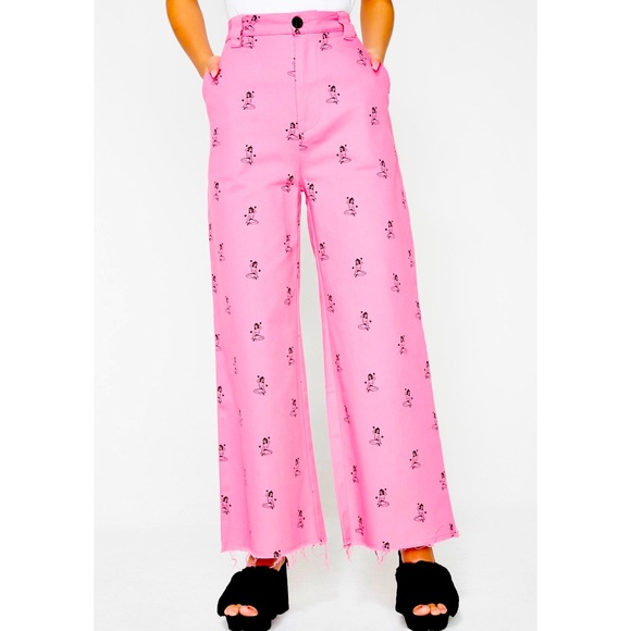 Lazy Oaf Pants - Lazy Oaf KITA WORKWEAR PANT High Wasted Cut Off 2